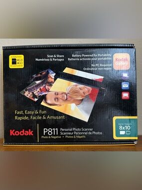 Kodak P811 Portable Personal Handheld Photo & Negative Sheetfed Scanner